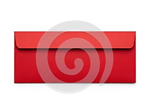 Red envelope isolated on white background