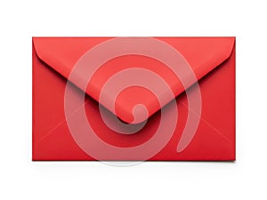 Red envelope isolated on white background
