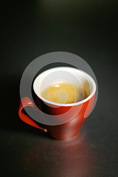 Red espresso cup
