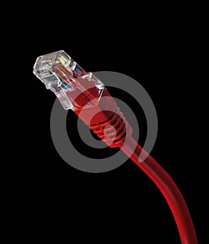 Red Ethernet Cable