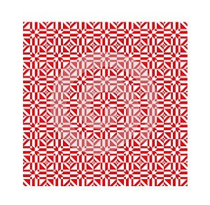 Red ethnic modern geometric seamless pattern ornament