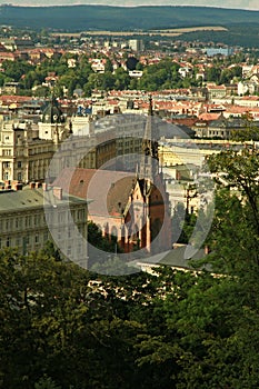 Red Evangelical Church of John Amos Comenius in Brno. photo