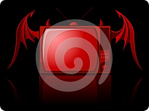 Red Evil retro TV