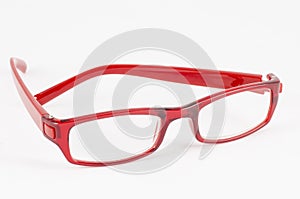 Red eye glasses