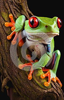 Red eyed frog