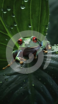 Red-eyed tree frog (Agalychnis callidryas).