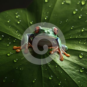 Red-eyed tree frog (Agalychnis callidryas).