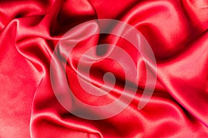 Red Fabric Background