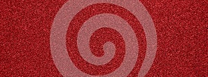 Red fabric background.The texture of the red carpet dense.