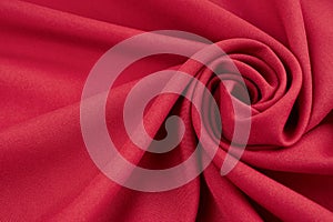 Red Fabric Background Texture Silk Linen Cloth Satin Luxury Abstract