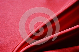 Detail of a red fabric.