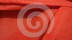 Red fabric cotton bag totebag