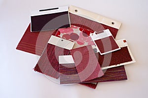 Red Fabric Samples