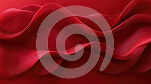 Abstract Red Wave Background