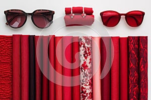 Red Fabrics and Accessories