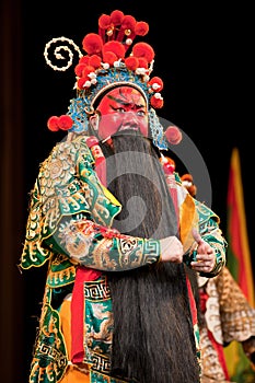 Red face China opera man