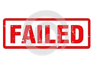 Red failed stamp