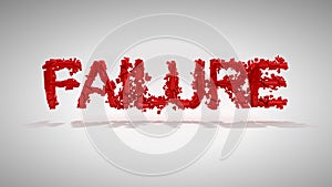 Red Failure word destruction