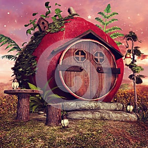 Red fairy cottage