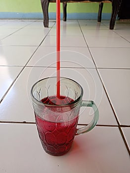 Red fanta drink photo