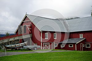 Red farmhouse