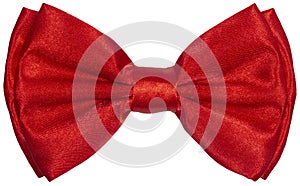 Red Fashion Bow Tie Isolated