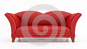 Red fashion couch