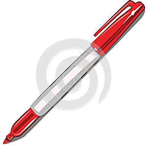 Red felt tip marker
