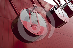 Red Ferris wheel photo