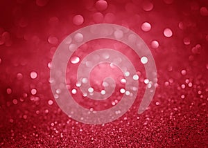 Red Festive Christmas abstract bokeh background