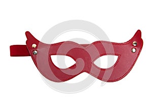 Red fetish mask