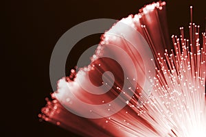 Red fiber optics