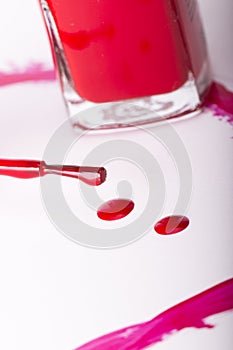 Red Finger Nail Polish