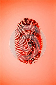 Red finger print