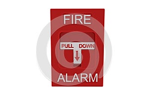 Red fire alarm