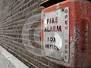 Red Fire Alarm Box