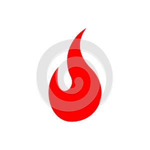 Red Fire Ball Logo Template Illustration Design. Vector EPS 10