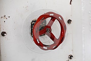 Red fire damper valve