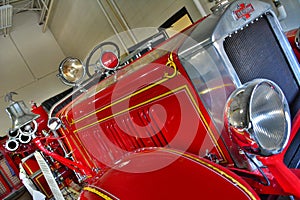 Antique Red Fire Engine