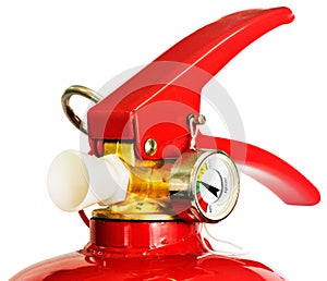 Red fire extinguisher