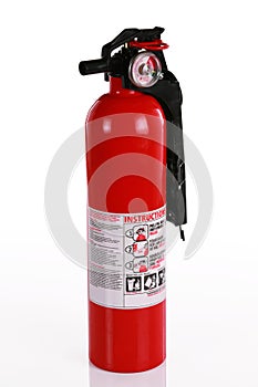 Red fire extinguisher