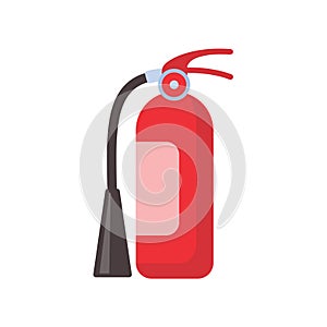 red fire extinguisher for suppressing fire in buildings