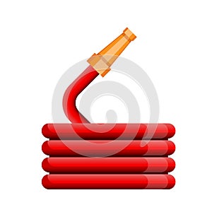 Red Fire hose reel icon Vector
