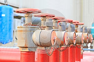 Red fire hose valve