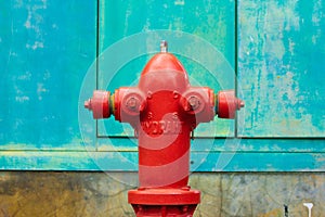 RED FIRE HYDRANT