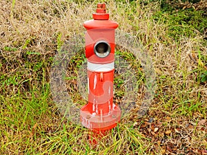 Red fire hydrant