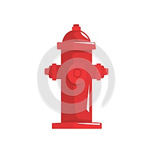 Red fire hydrant vector Illustration