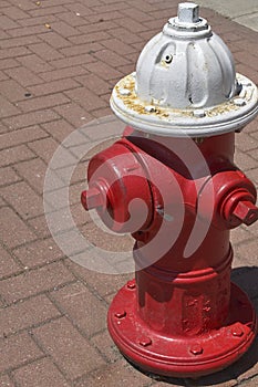 Red fire hydrant