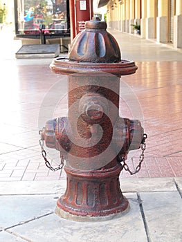 Red fire plug