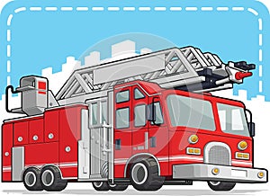 Red Fire Truck or Fire Engine